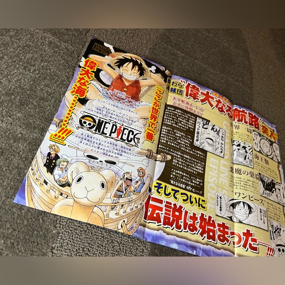 Shonen Jump Magazine One Piece Poster 4th Log Japan Exclusive Anime Manga Toei - Picture 5 of 6
